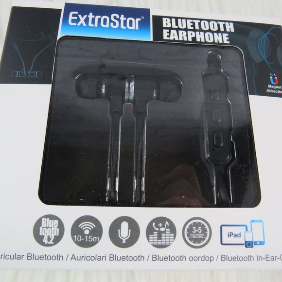 NEW - Blutooth Earphone - Black - Picture 1 of 2